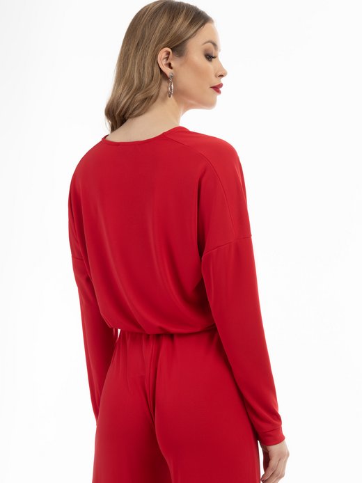 Damen Cropped Langarm-Shirt