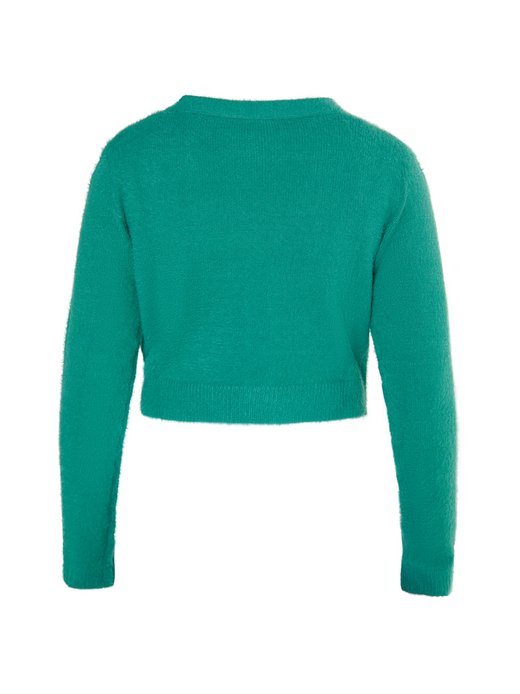 Damen Cropped Strickjacke