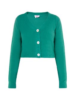 Damen Cropped Strickjacke