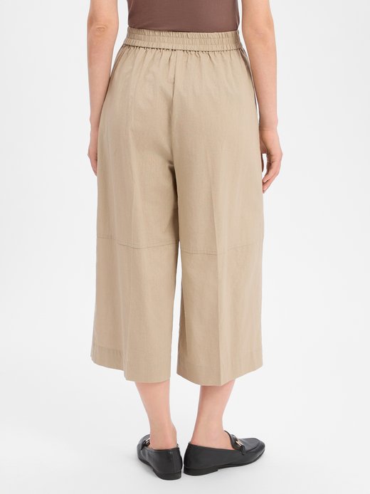 Damen Culotte mit Leinen-Anteil