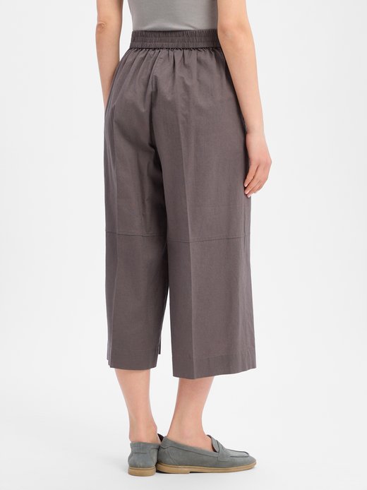 Damen Culotte mit Leinen-Anteil