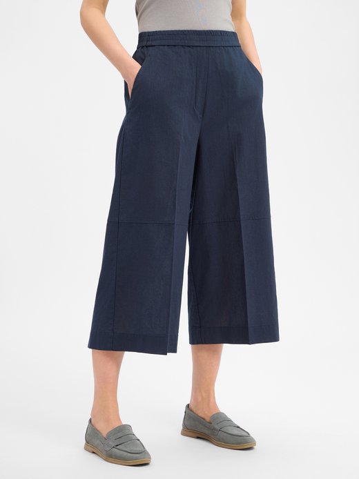 Damen Culotte mit Leinen-Anteil