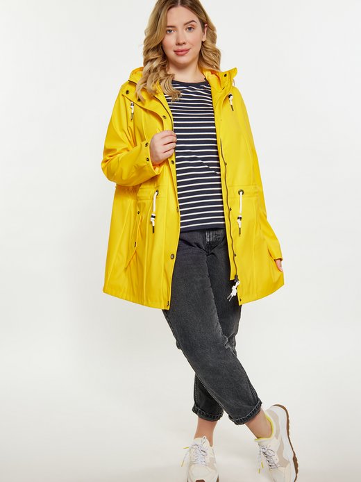 Damen Curvy Regenmantel