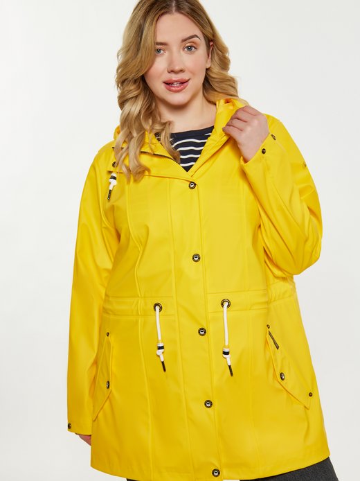 Damen Curvy Regenmantel