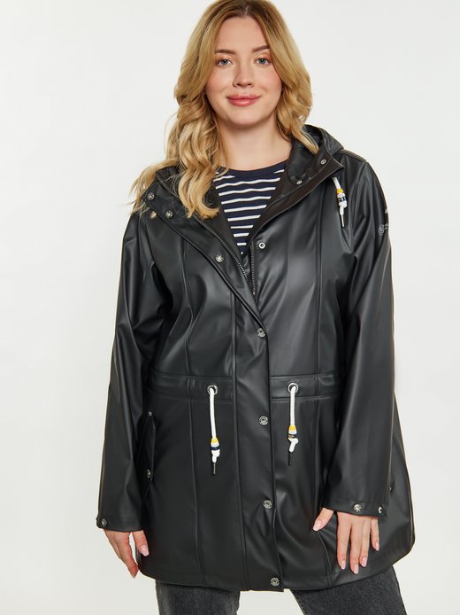 Damen Curvy Regenmantel