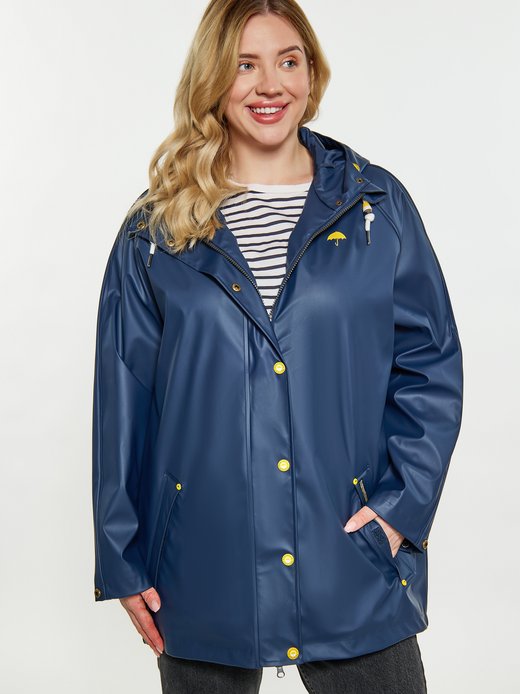 Damen Curvy Regenmantel