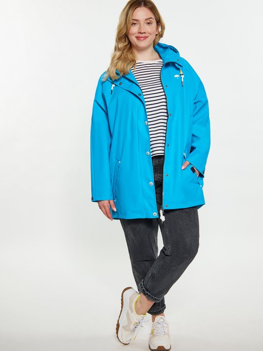 Damen Curvy Regenmantel