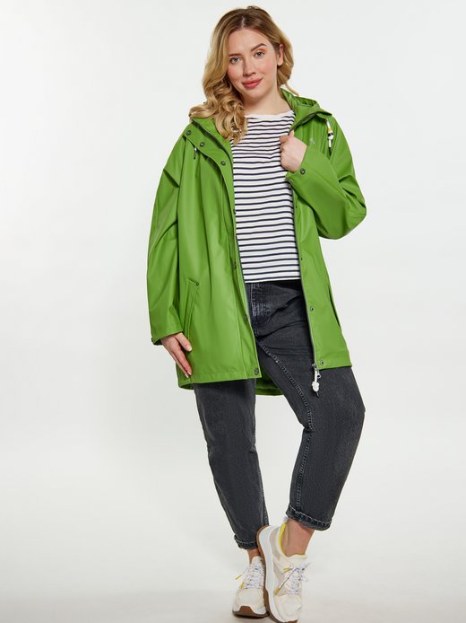 Damen Curvy Regenmantel