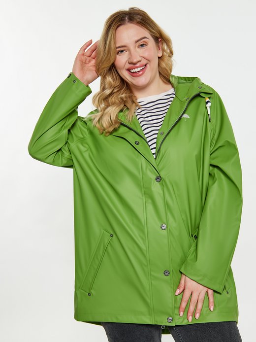 Damen Curvy Regenmantel