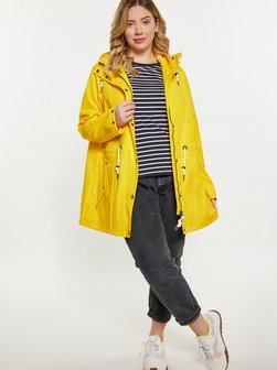Damen Curvy Regenmantel