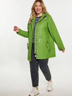 Damen Curvy Regenmantel