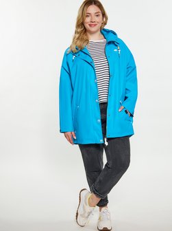 Artikelbild Damen Curvy Regenmantel von Schmuddelwedda in blau uni