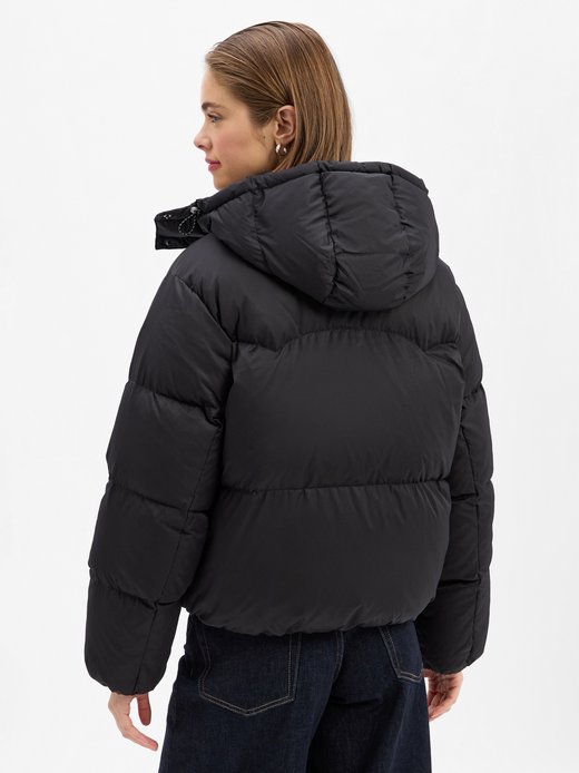 Damen Denim-Daunenjacke