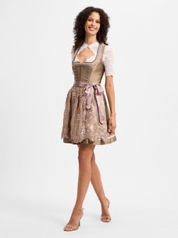 Artikelbild Damen Dirndl von Krüger Dirndl in mocca gemustert