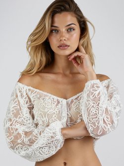 Damen Dirndlbluse - Hagel