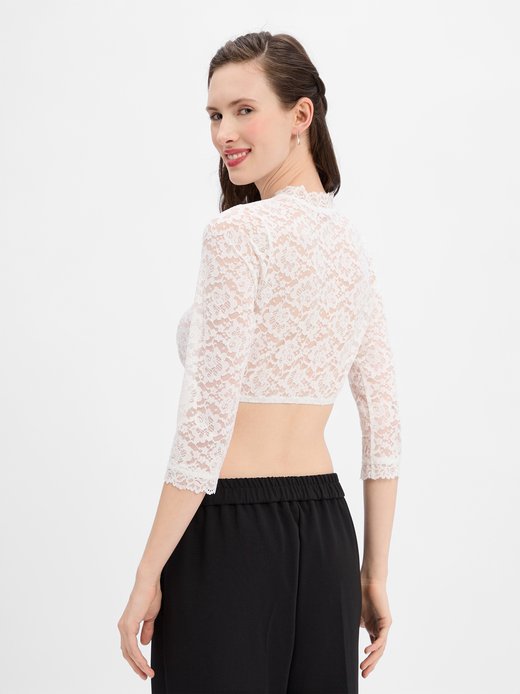 Damen Dirndlbluse aus Spitze