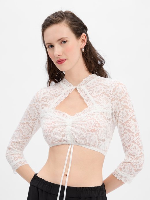 Damen Dirndlbluse aus Spitze