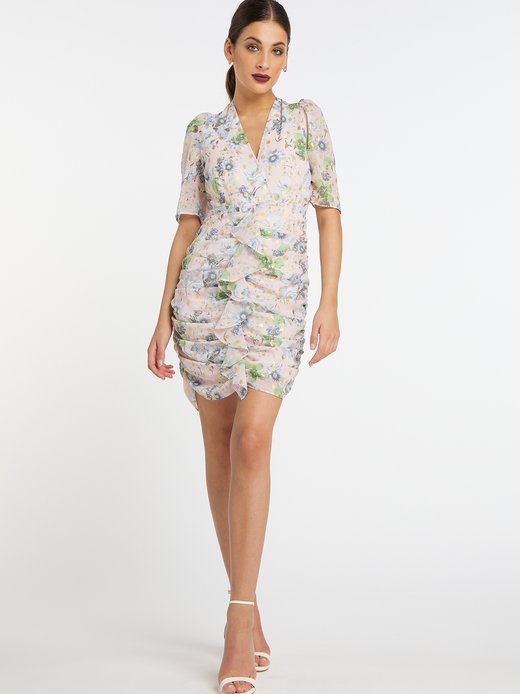 Damen Drapiertes Kleid