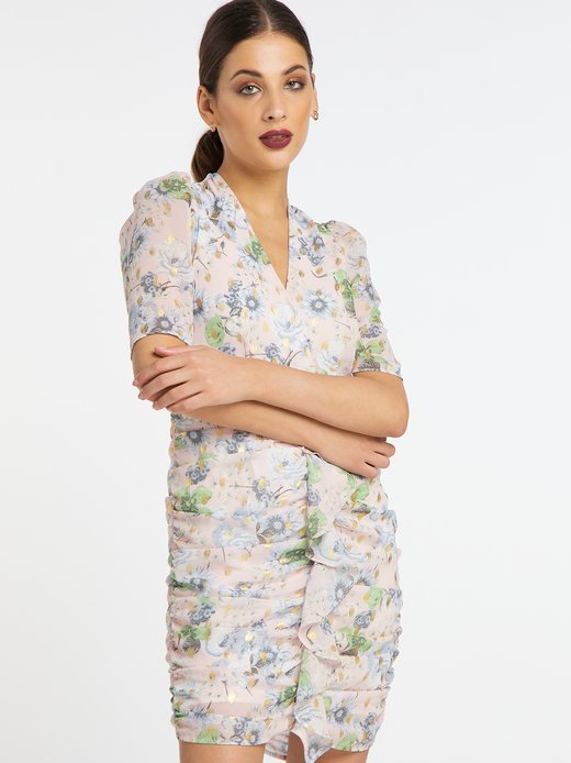 Damen Drapiertes Kleid