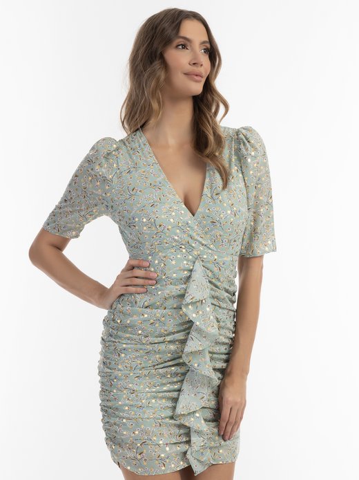 Damen Drapiertes Kleid