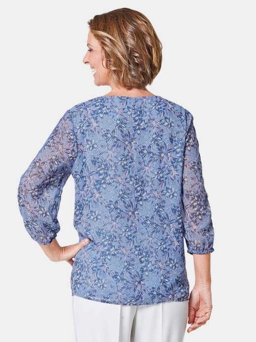 Damen Druckbluse