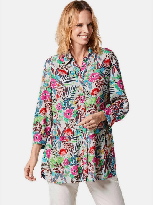Damen Druckbluse