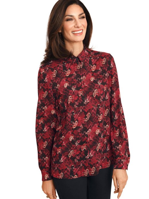 Damen Druckbluse