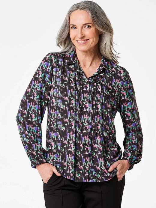 Damen Druckbluse