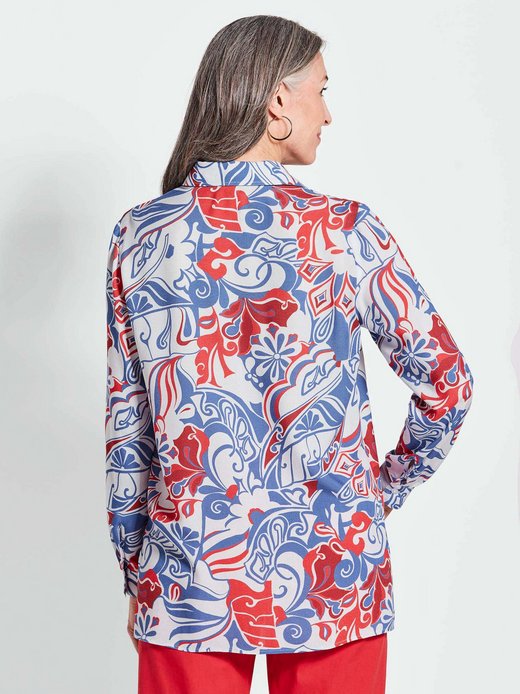 Damen Druckbluse