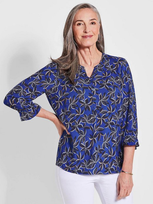 Damen Druckbluse