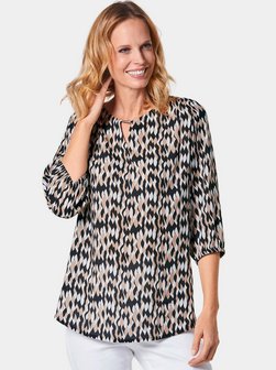 Damen Druckbluse