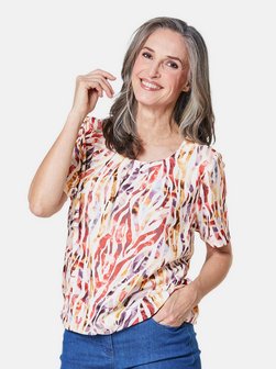 Damen Druckbluse