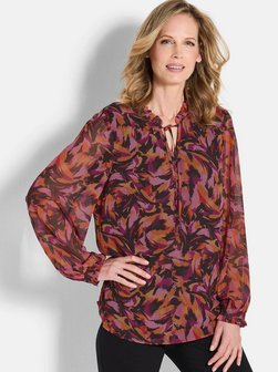 Damen Druckbluse