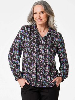 Damen Druckbluse