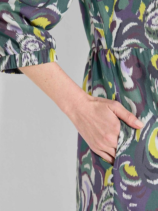 Damen Druckkleid