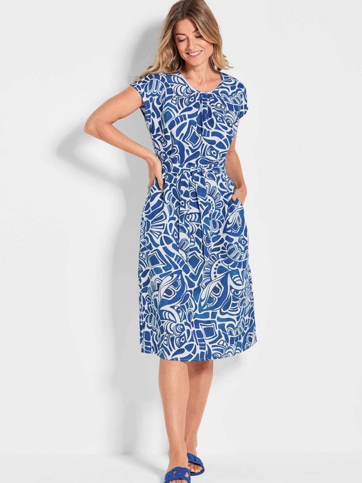 Damen Druckkleid