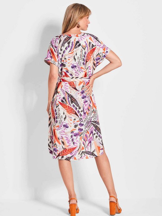 Damen Druckkleid