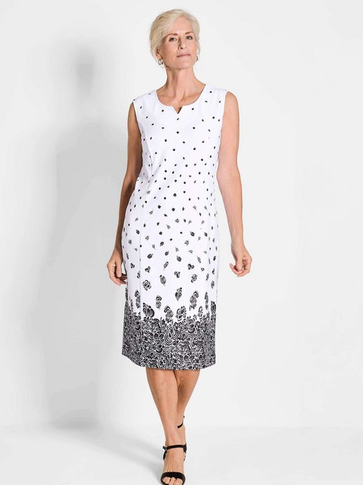 Damen Druckkleid
