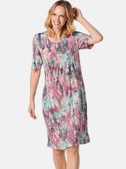Damen Druckkleid
