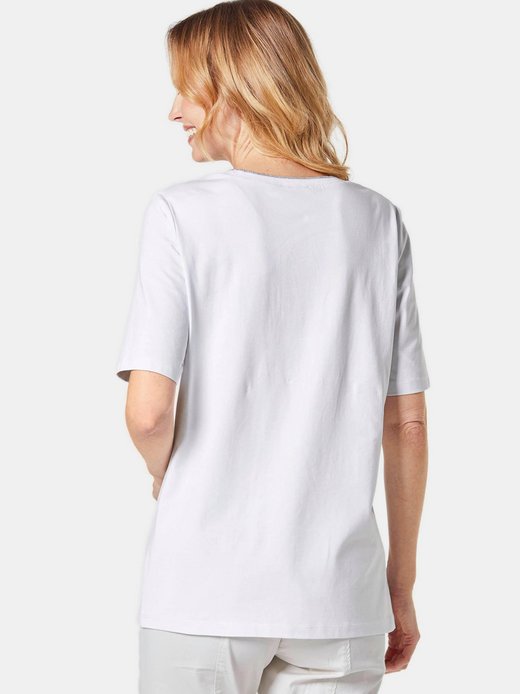 Damen Druckshirt aus pflegeleichtem Baumwoll-Jersey