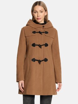 Wollmantel Dufflecoat Damen Tailliert Dufflecoats Für Damen