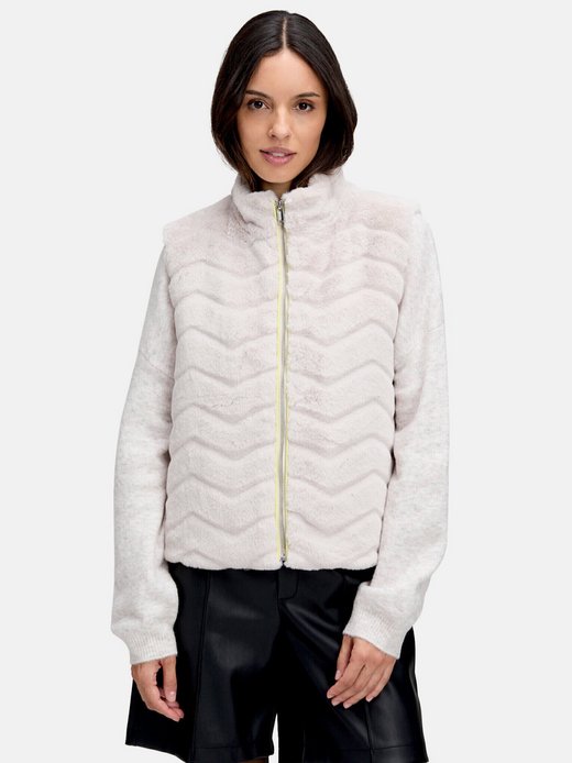 Damen Fake Fur-Weste
