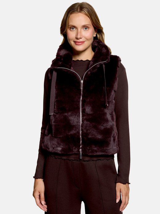 Damen Fake Fur-Weste
