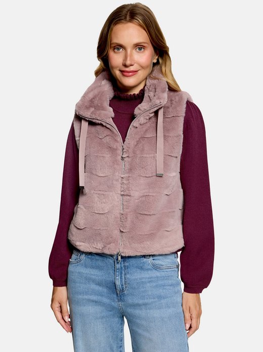 Damen Fake Fur-Weste