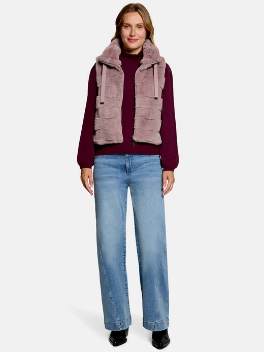 Damen Fake Fur-Weste