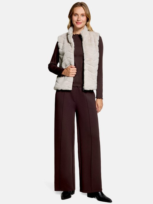 Damen Fake Fur-Weste