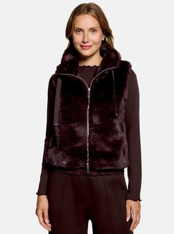 Damen Fake Fur-Weste