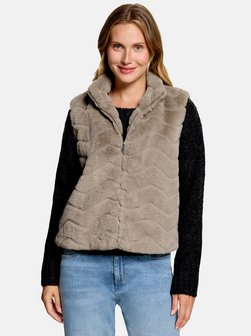 Damen Fake Fur-Weste