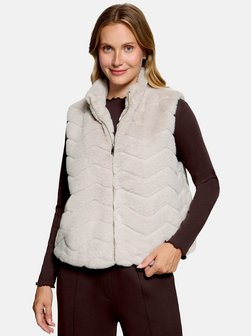 Damen Fake Fur-Weste
