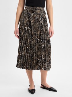 Artikelbild Damen Faltenrock von Franco Callegari in beige schwarz gemustert